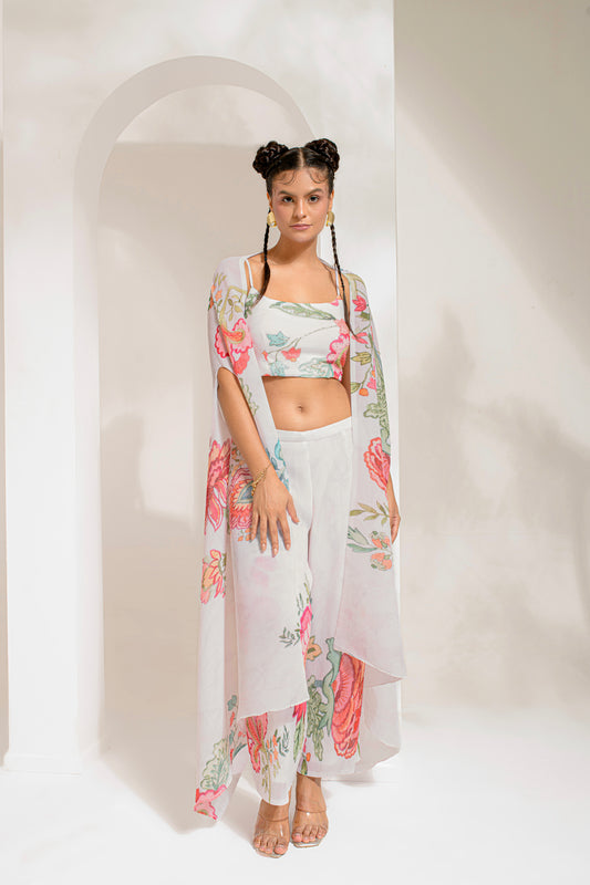 IVORY WHITE CAPE SET