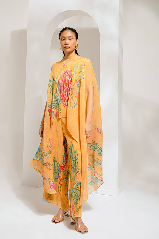 CHROME YELLOW KAFTAN PAIRED WITH PANT