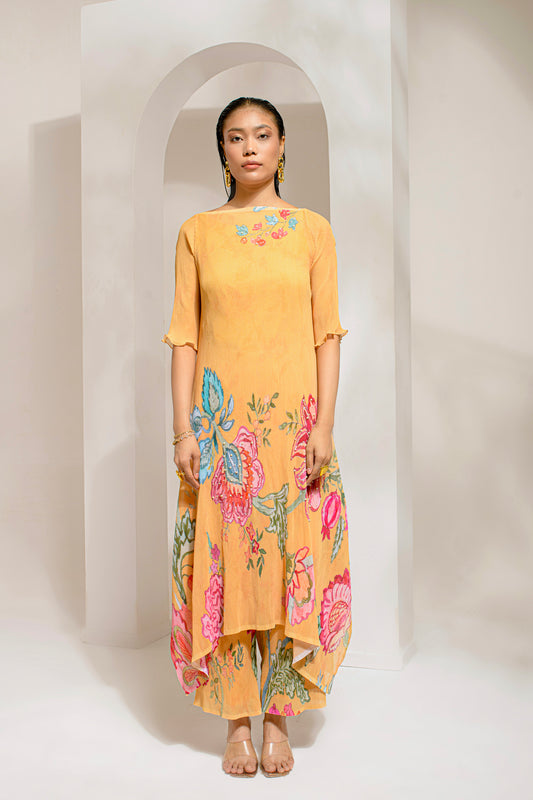 CHROME YELLOW KURTA SET