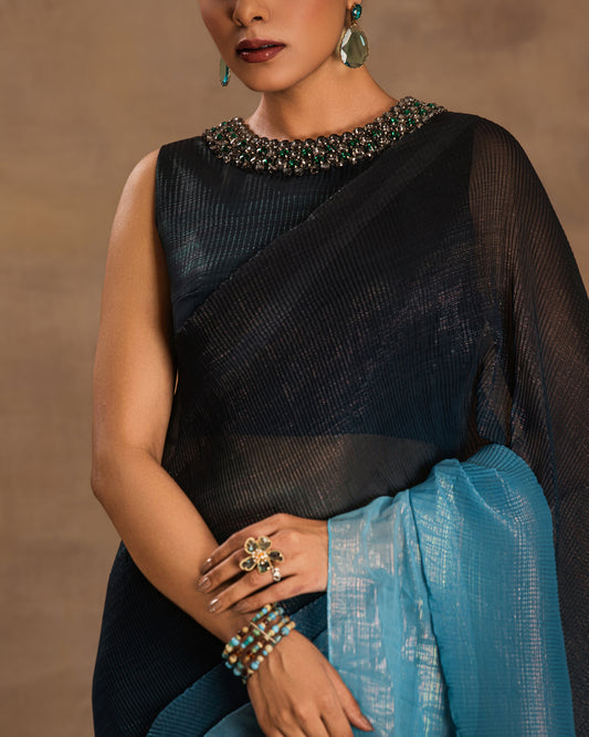 TWILIGHT OMBRE DRAPE SAREE