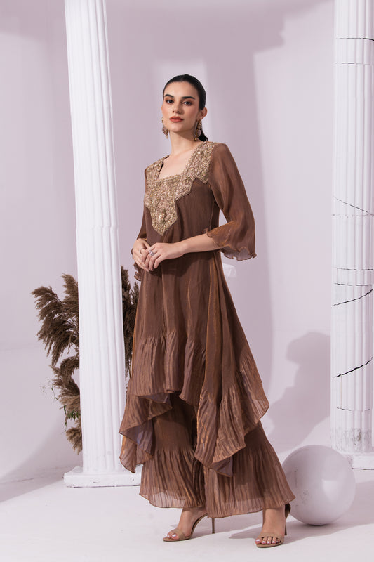 METALIC CHESTNUT PA SUIT