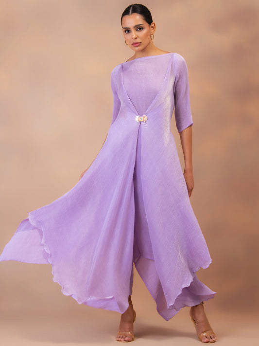 'AMETHYST FLOW' LAYERED TUNIC SET