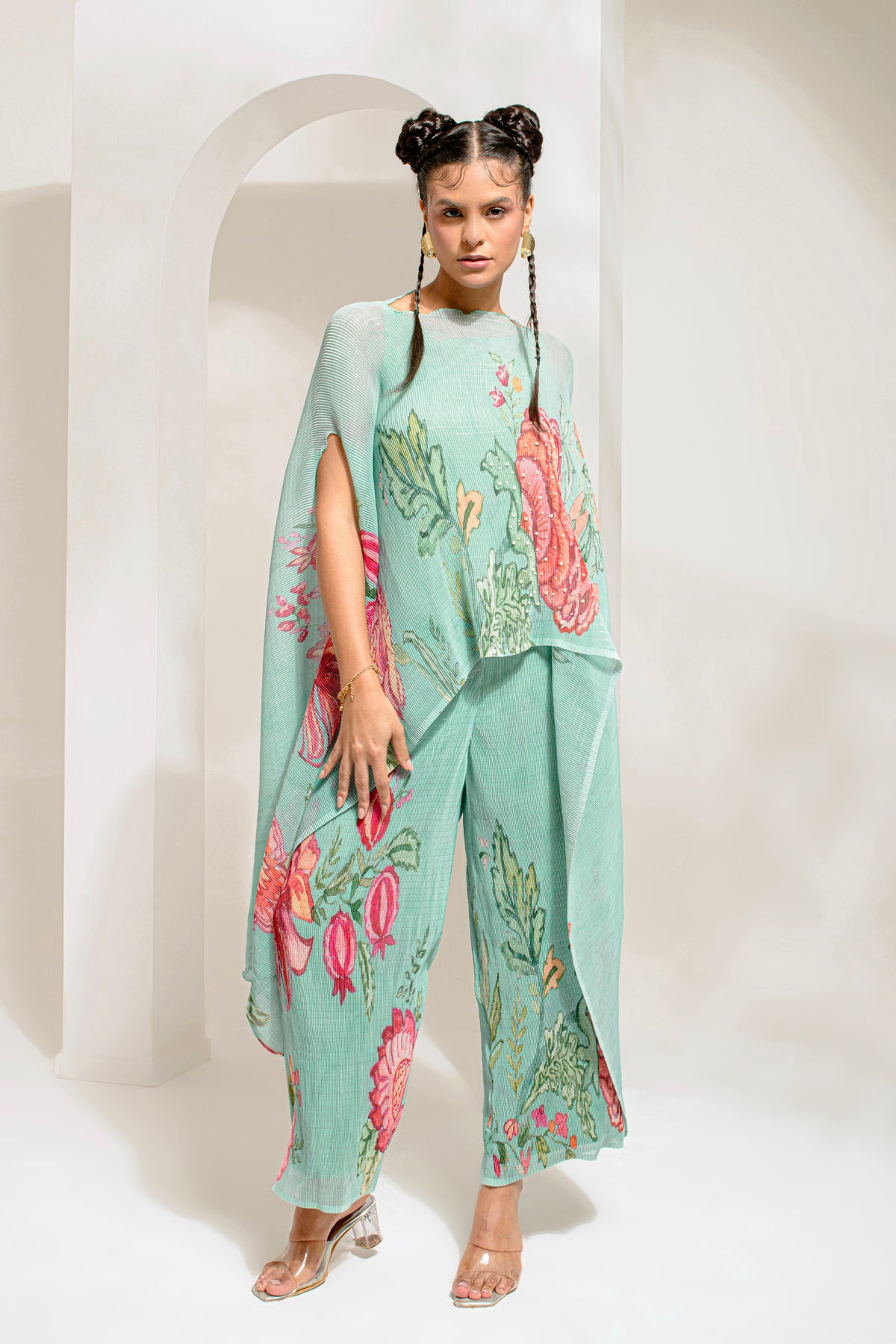 EMERALD GREEN HP KAFTAN & PANT