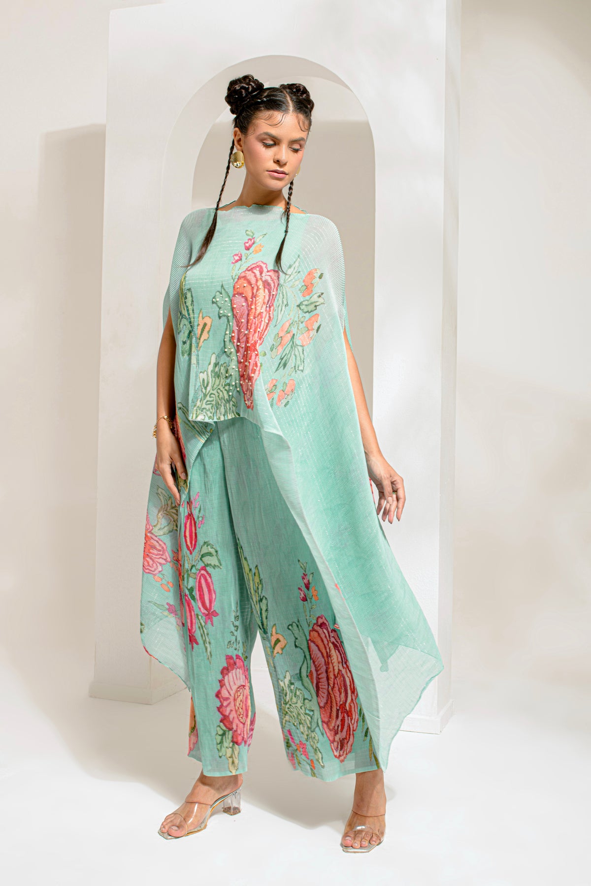 EMERALD GREEN HP KAFTAN & PANT