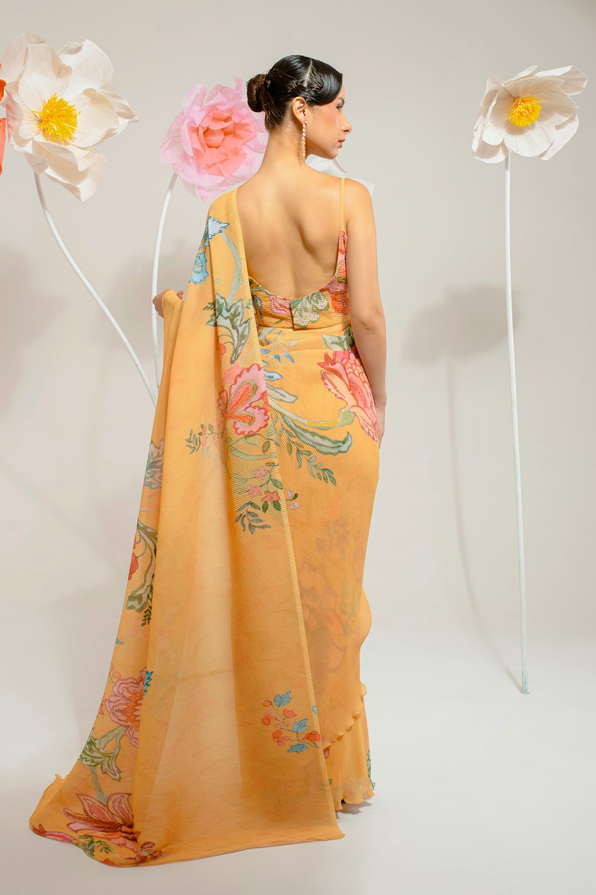 CHROME YELLOW HP SAREE