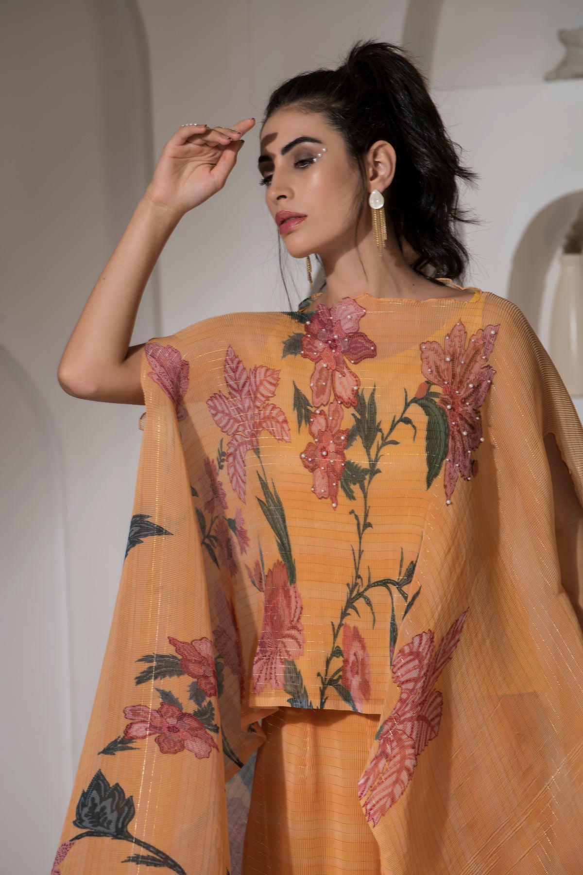 Yellow Flower Kaftan