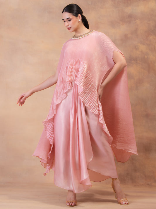 'BLUSH PINK' KAFTAN & DHOTI SET