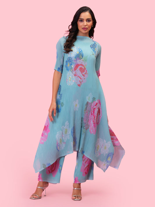 MORNING BLOSSOM PETALS KURTA SET