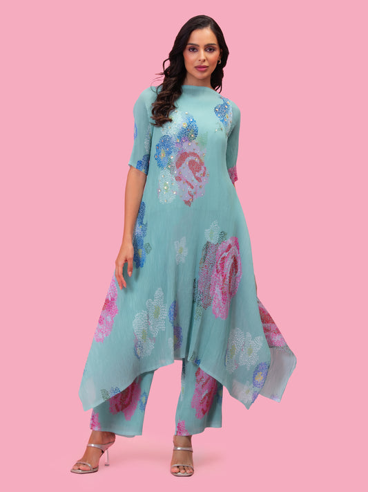MORNING BLOSSOM PETALS KURTA SET
