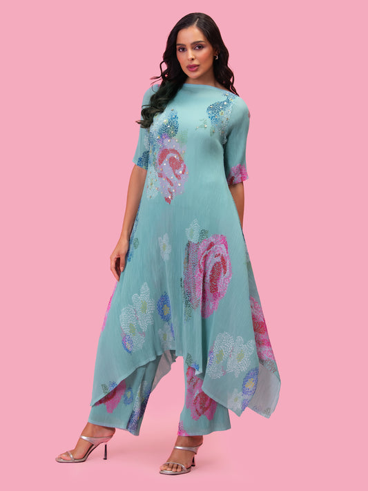 MORNING BLOSSOM PETALS KURTA SET