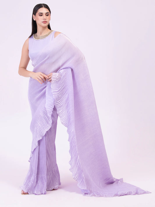 AMETHYST FLOW PRE-DRAPED SAREE